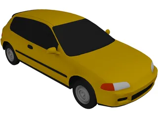 Honda Civic Hatchback 3D Model