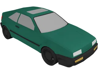 Volkswagon Corrado 3D Model