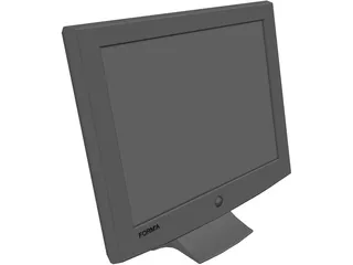 Monitor Computer Flat Screen 3D Model