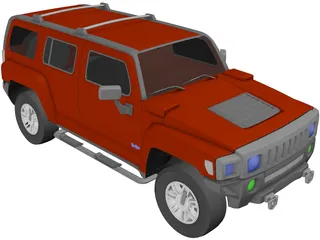 Hummer H3 3D Model