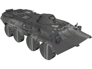 BTR-80 3D Model