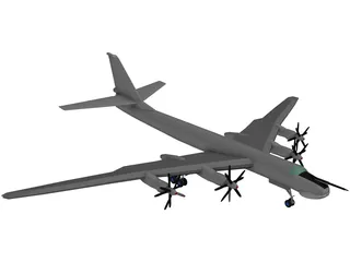 Tupolev Tu-95 Bear 3D Model