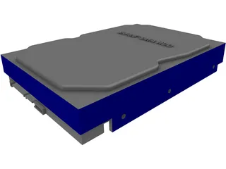 Hard Disk 3D Model