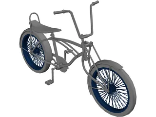 Lowrider Bicycle 3D Model