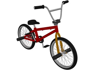 BMX Flame Bike 3D Model