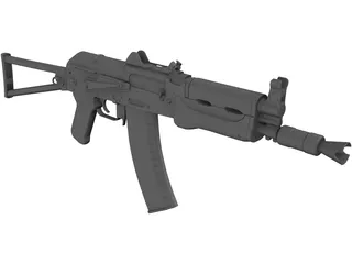 AKS 74U 3D Model