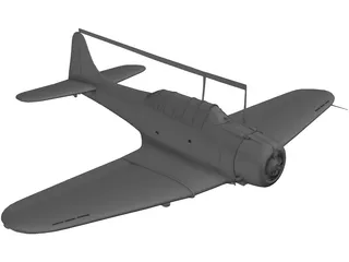 Dauntless Dive Bomber D 3D Model