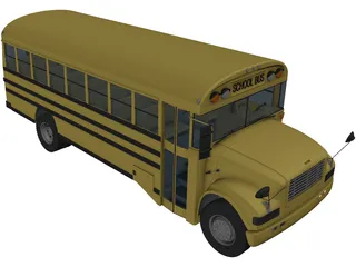 School Bus 3D Model