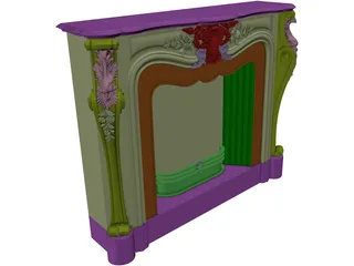 Fireplace 3D Model