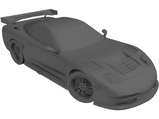 Chevrolet Corvette C6-R 3D Model