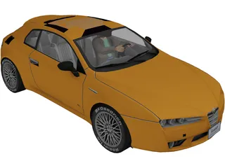 Alfa Romeo Brera 3D Model