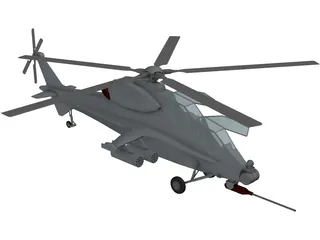 CAIC WZ-10 Gunship 3D Model