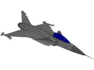 Saab JAS-39 Gripen 3D Model