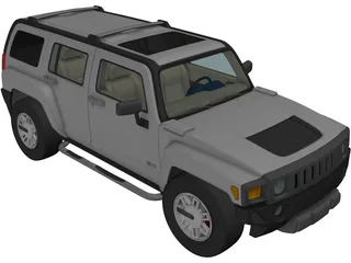 Hummer H3 3D Model