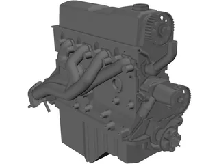Engine Ford 2.3 3D Model