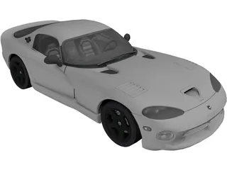 Dodge Viper GTS (1998) 3D Model