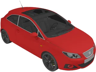 Seat Ibiza (2008) 3D Model