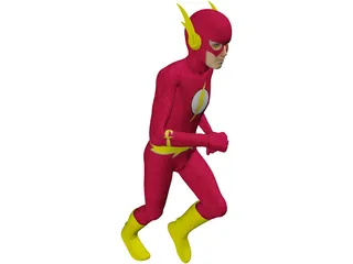Flash Super Hero 3D Model