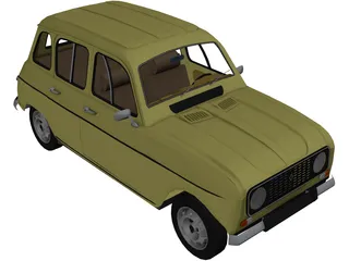 Renault 4 3D Model