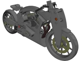 Motorcycle Yokohama 3D Model