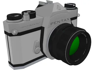 Pentax Spotmatic Camera 3D Model