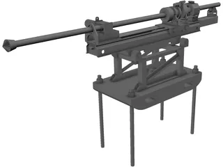 Rock Drilling Machine 3D Model
