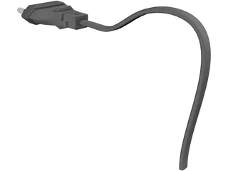Plug Two-Pin 3D Model