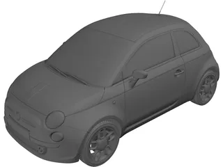 Fiat 500 3D Model