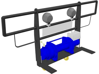 Winch Plate 3D Model