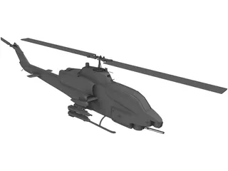 Bell AH-1 Cobra 3D Model