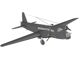 Vickers Wellington MK.III 3D Model