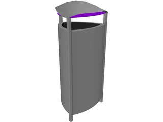 Trash Can 3D Model