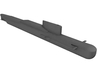 Sarov Class Submarine 3D Model