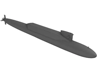 Jin class Missile Submairne 3D Model