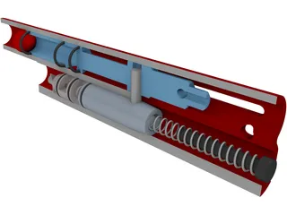 Spyder Paintball Gun Guts 3D Model