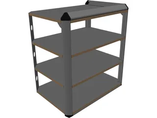 Stereo Rack 3D Model