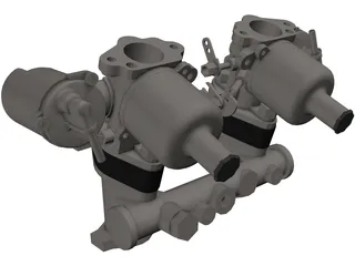 Carburetor SU HS2 3D Model