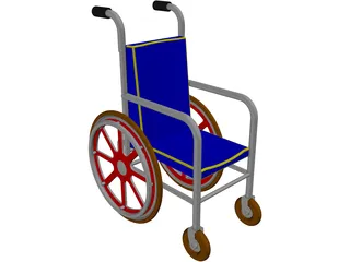 Wheelchair 3D Model