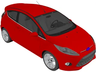 Ford Fiesta 3-door (2009) 3D Model