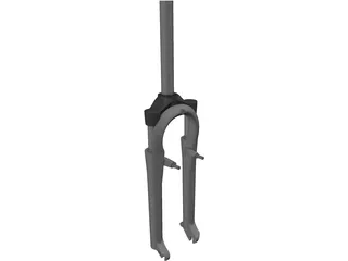 Front Fork Mountain Bike 3D Model