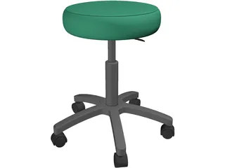 Exam Stool 3D Model