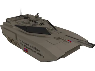 Future Tank 3D Model