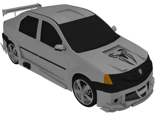 Dacia Logan Tuning 3D Model