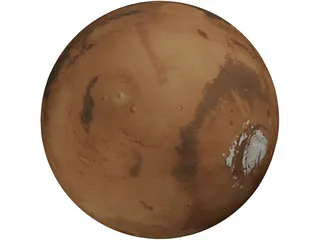 Planet Mars 3D Model