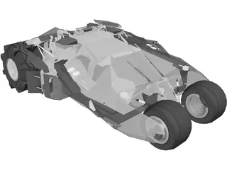 Batman Tumbler Car 3D Model