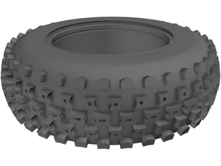 Wheel and Tire ATV Front 3D Model