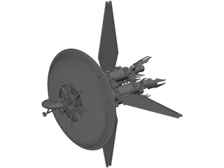 Babylon 5 Earth Force One 3D Model