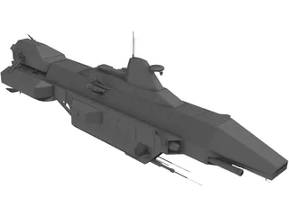 Babylon 5 Earth Force Tempest 3D Model