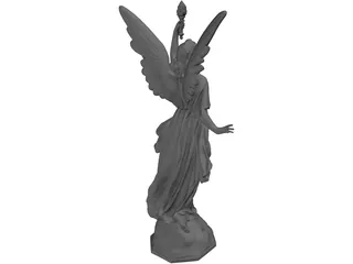 Angel Lucy Classical Statue 3D Model