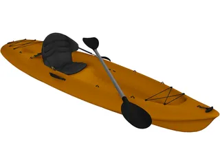 Kayak Canoe 3D Model